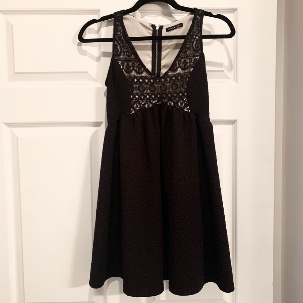 Black Lace Mini Dress